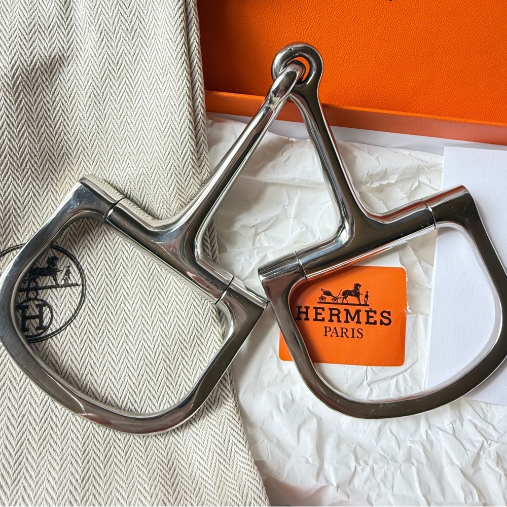 Vintage Hermès Stainless Steel Verdun Snaffle Bit - Picture 9 of 10